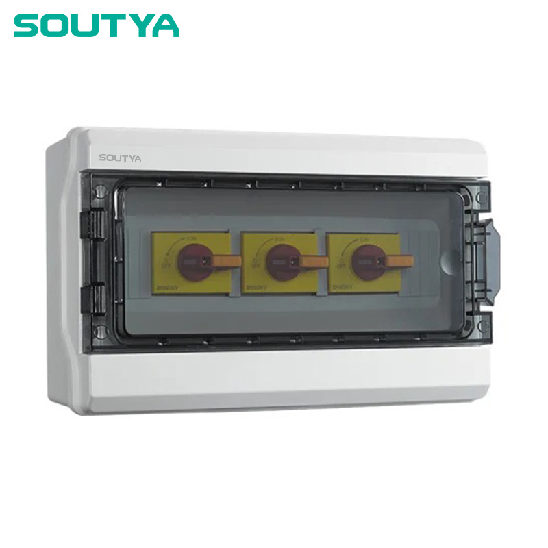 Kotak Isolator DC Kandang IP65 Tiga Senar